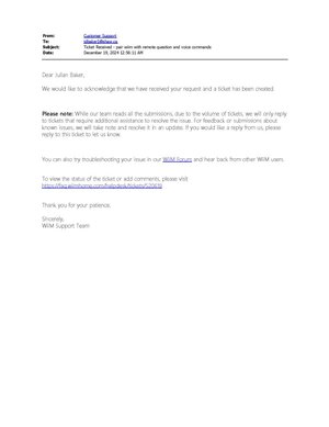 Ticket Received - pair wiim with remote question and voice commands.jpg